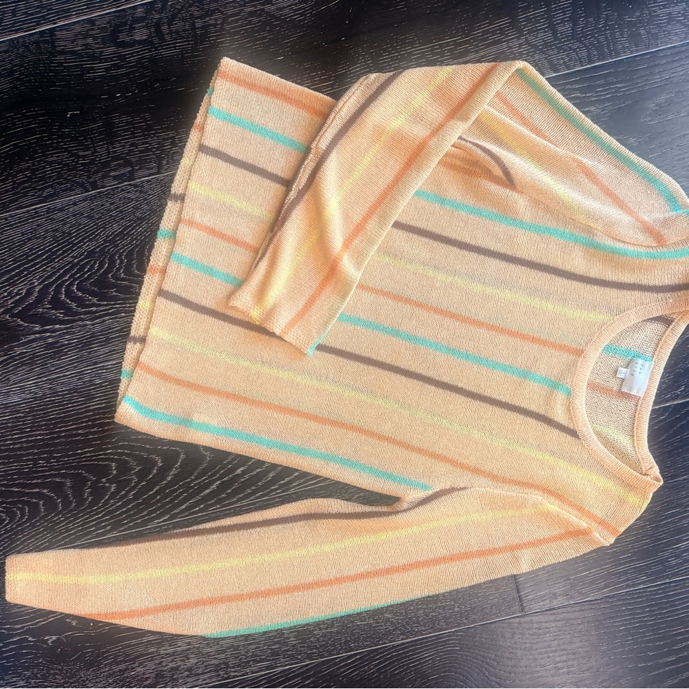 Striped Long Sleeve light weight Sweater